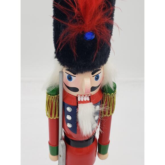 Nutcracker Soldier with Rifle Jeweled Bedazzled 15" - Picture 6 of 16